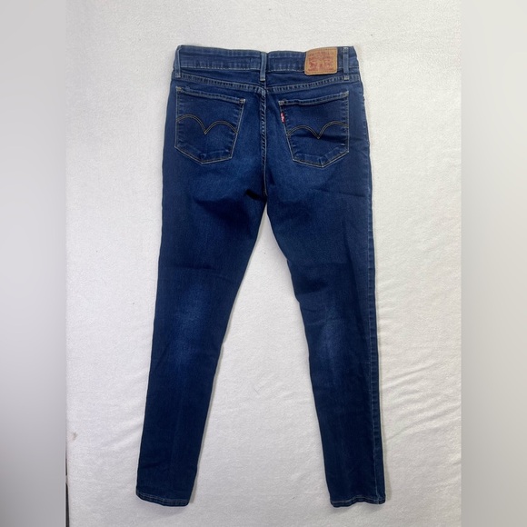 Levi’s 711 Skinny Jeans Womens 29 Waist Blue Denim Stretch Cute Chic 1736 - Picture 8 of 10